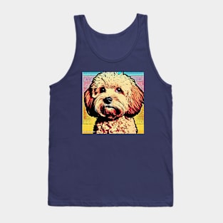 Poodle Cross Pop Art Tank Top